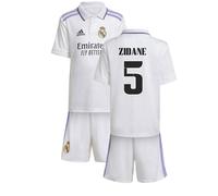 Real Madrid 2022 - 2023 Home Mini Kit - Zidane 5 in White | Size: 2-3 Years Real Madrid White 2-3 Years