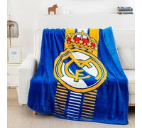 Real Madrid 220 GSM, One Ply (Supersoft Fleece) Throw Blanket 50x60