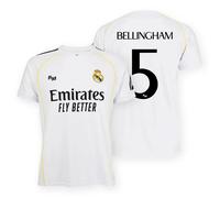 Real Madrid 25/26 Bellingham Home Junior Short Sleeve T-shirt White 12 Years Kids