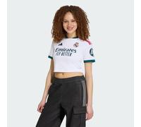 Adidas Real Madrid 26/27 Cropped Home Woman Short Sleeve T-shirt Black S Woman