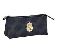 Real Madrid 2nd Team 23/24 - Children's School Bag, with Simple Zip, Ideal for Children of Different Ages, Comfortable and Versatile, Quality and Resistance, 22 x 8 x 10 cm, Navy Blue, navy, Estándar,
