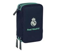 Safta 412557857 Real Madrid 2nd Kit 25/26 Triple Filled 37 Pieces Pencil Case Blue Man
