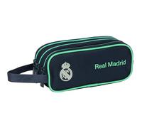 Real Madrid 2nd Team 25/26 - Triple Zip Case, Children, Child, Ideal for Children from 5 to 14 Years, Comfortable and Versatile, Quality and Resistance, 21 x 7 x 8.5 cm