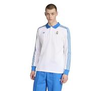 Adidas Real Madrid Terrace Icons Long Sleeve Polo White L / Regular Man
