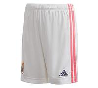 Real Madrid Adidas Season 2020/21 Official Home Shorts, Boy, White, 9/10 Years