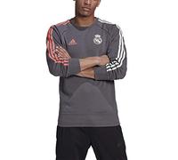 Real Madrid adidas Season 2020/21 Sweatshirt Trenamieto Official Unisex Adult Sweatshirt, unisex_adult, Official Entrenamieto Sweatshirt, FQ7908, grey, S