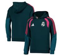 Real Madrid adidas Training Hoodie - Dark Green - Kids