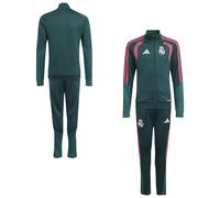 Real Madrid adidas Training Tracksuit - Dark Green - Kids