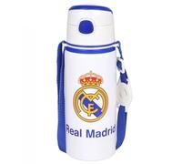 Real Madrid Aluminum Bottle with Mouthpiece and Strap 600 ml RM00005