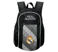 Real Madrid Backpack, Officially Licensed Real M. Team Club Logo Adult Football Fan Backpack.