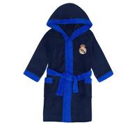 Real Madrid Boys Dressing Gown Robe Hooded Fleece Kids Official Football