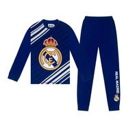 Real Madrid Boys Long Pyjamas Official Football Sleepwear Reflex Blue - Age 11-12 Years