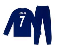 Real Madrid Boys Long Pyjamas Vini Jr 7 Reflex Blue - Age 5-6 Years