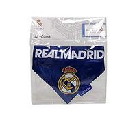 Real Madrid CF - Bandana for Pets, Dog and Cat, One Size, Adjustable and Knot, Blue, Official Product (CyP Brands)