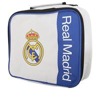 Real Madrid CF Childrens/Kids Official Wordmark Insulated Lunch Bag (One Size) (White/Blue/Yellow)