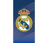 Real Madrid CF Crest Beach Towel Blue One Size