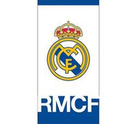 Real Madrid CF Crest Beach Towel in White Real Madrid CF White