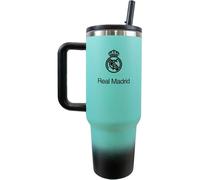 Real Madrid CF Crest Thermal Flask in Teal Real Madrid CF Teal
