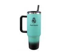 Real Madrid Cf Crest Thermal Flask Teal/black (One Size)