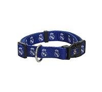 REAL MADRID CF Dog Collar, Size L, Polyester, Blue, Official Product (CyP Brands)