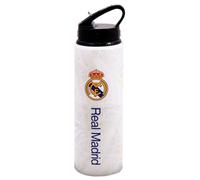 Real Madrid Cf High Definition Aluminium Water Bottle White/yellow/blue (26Cm X 7Cm)