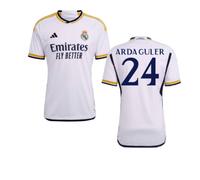 Real Madrid CF Men's 2023-2024 Real Madrid Home Shirt Arda Guler 24 in White | Size: 2XL Real Madrid CF White 2XL