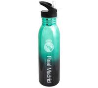 Real Madrid Cf Metallic Water Bottle Black/white/teal (One Size)