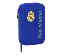 Real Madrid - Children's School Pencil Case, Pencil Case with Colours, with 29 Tools Included, Ideal for Children from 5 to 14 Years, Comfortable and Versatile, Quality and Resistance, 12.5 x 4 x 19.5