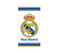Real Madrid Crest White Beach Towel