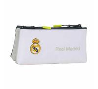 Real Madrid double pencil case for kids 2025/26 Blanc 22x8x10 cm