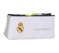 Real Madrid EQUIPACIÓN 25/26 - Children's School Bag, with Simple Zip, Ideal for Children of Different Ages, Comfortable and Versatile, Quality and Resistance, 22 x 8 x 10 cm, White, M, Casual