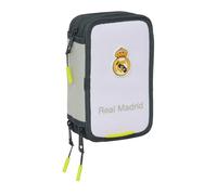 Real Madrid EQUIPACIÓN 25/26 - School Pencil Case with 37 Tools Included, Children's Case, Child, Ideal for Children from 5 to 14 Years, Comfortable and Versatile, Quality and Resistance, 12.5 x 5.5 x