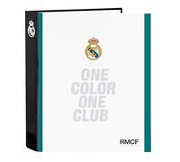 Real Madrid EQUIPACIÓN 26/27 - Folio Folder 4 Rings, Ideal for Children of Different Ages, Comfortable and Versatile, Quality and Resistance, 27 x 6 x 33 cm