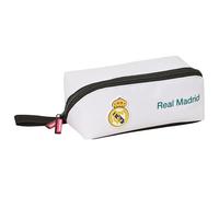 Real Madrid EQUIPACIÓN 26/27 - Large Square Pencil Case, Children's Pencil Case, Ideal for School Age Children, Comfortable and Versatile, Quality and Resistance, 22 x 10 x 10 cm