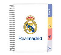 Real Madrid EQUIPACIÓN 26/27 - Notepad A5, Notebook, Notebooks, Ideal for Children of School Age, Comfortable and Versatile, Quality and Resistance, 14.8 x 21 cm