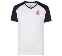 Real Madrid FC Official Gift Boys Poly T-Shirt White V Neck 8 Years