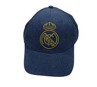 Real Madrid FC Rm3go20, Blue/Gold Steel Cap with Adult, Adjustable Cowboy 2019 2020 Unisex, One Size