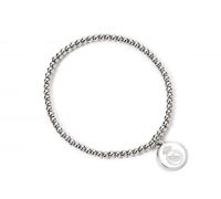 Real Madrid FC Silver Tone Ballbead Bracelet Official Fan Jewellery Gift