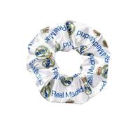 The Carat Shop Hair Scrunchie Real Madrid RMHS0013 - Navy & Yellow Logo - Polyester - Bold