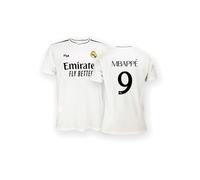 Real Madrid Home Shirt, Kit Season 24/25, Mbappé, 6 Years, Replica Jersey with Official License