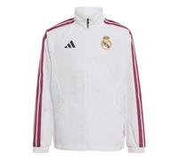 Adidas Real Madrid Home Anthem Tracksuit Jacket White 15-16 Years Boy