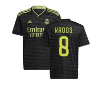 Real Madrid 2022 - 2023 Third Shirt - Kroos 8 in Black | Size: 2XL Real Madrid Black 2XL