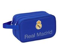 Real Madrid - Large Children's School Toiletry Bag, Children's Toiletry Bag, Adaptable to Trolley, Ideal for Children from 5 to 14 Years, Comfortable and Versatile, Quality and Resistance, 26 x 12.5 x