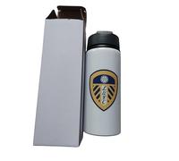 Real Madrid Leeds united 650 litres white aluminum drinks water bottle quality item