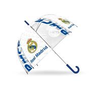 Kids Euroswan TRANSPARENT BELL UMBRELLA 19" MANUAL REAL MADRID FC