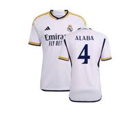 Real Madrid Men's Mens 2023 - 2024 Home Shirt - Alaba 4 in White | Size: 3XL Real Madrid White 3XL