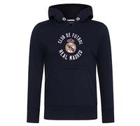 Real Madrid Official Football Gift Boys Graphic Fleece Hoody Navy 6 Years