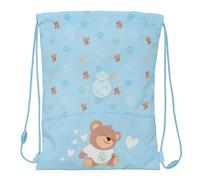 Real Madrid Preschool Blue - Junior Flat Bag Backpack, Ideal for Children of Different Ages, Comfortable and Versatile, Quality and Resistance, 26 x 34 cm