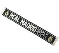 Real Madrid Real Scarf - Official Collection 140 cm, Grey and black, 140 cm