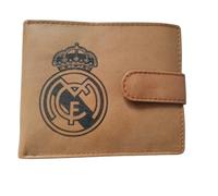 Real Madrid Sheffield Wednesday Premium Leather Wallet RFID in Grey Velvet Presentation Bag